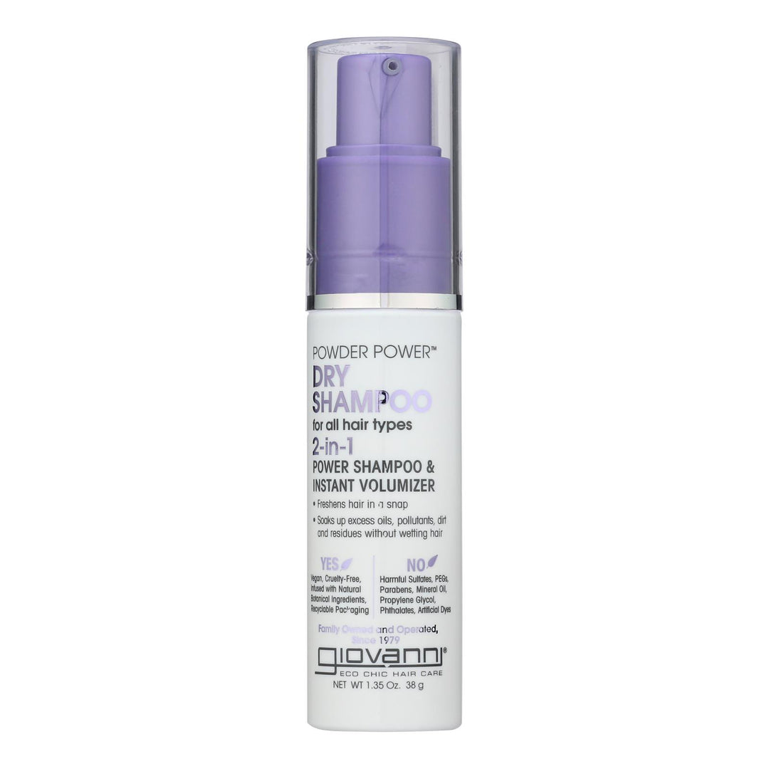 Giovanni Hair Care Products - Dry Shampoo Powder Pwr Spray - 1 Each - 1.35 Oz - Maras Green